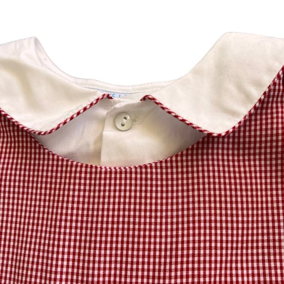 NWT Vive La Fete Smocked Check Sheersucker Shortall 3 - Picture 3 of 5